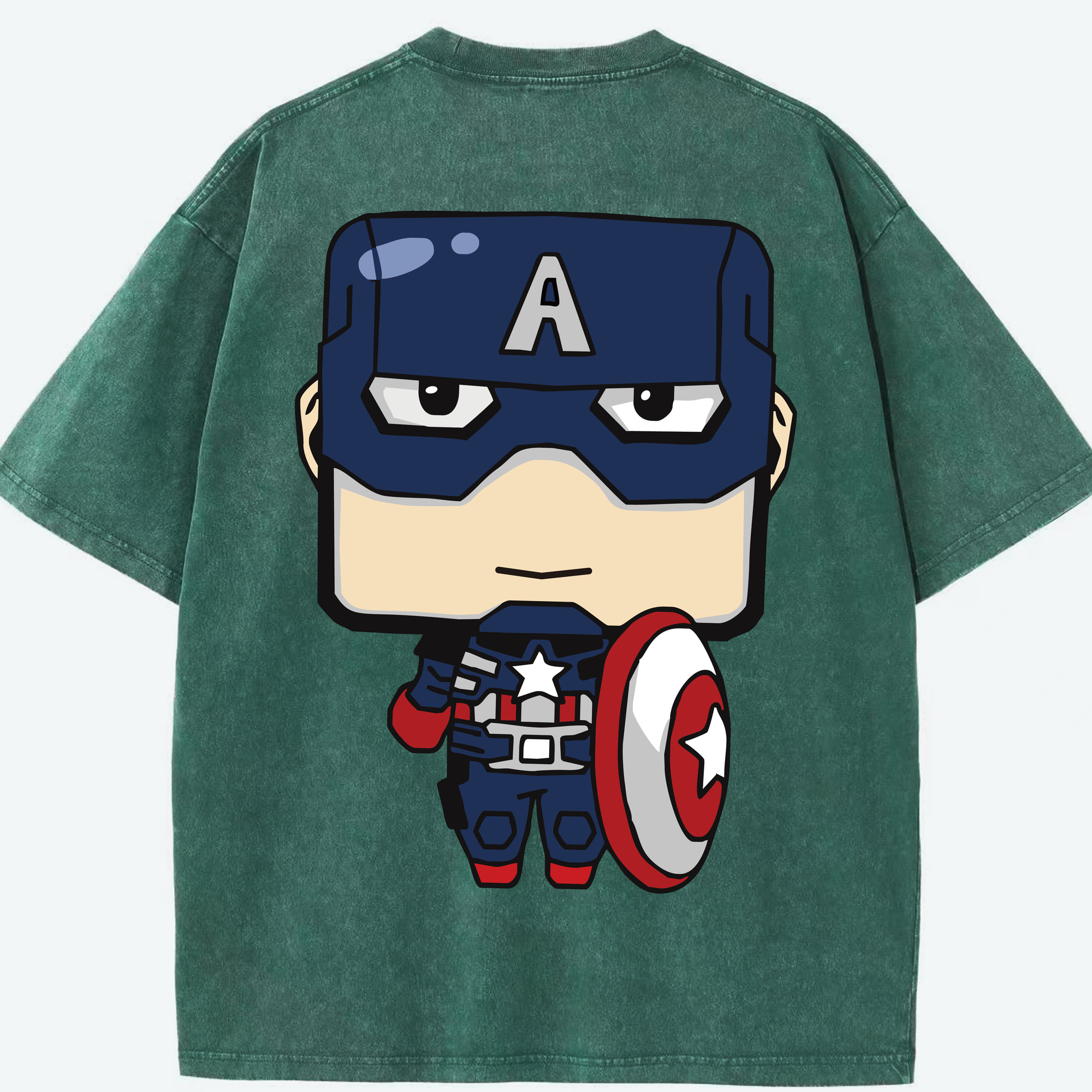 （画像用） アベンジャーズ The Avengers 綿100% ヴィンテージ風 半袖Tシャツ（背面プリント）